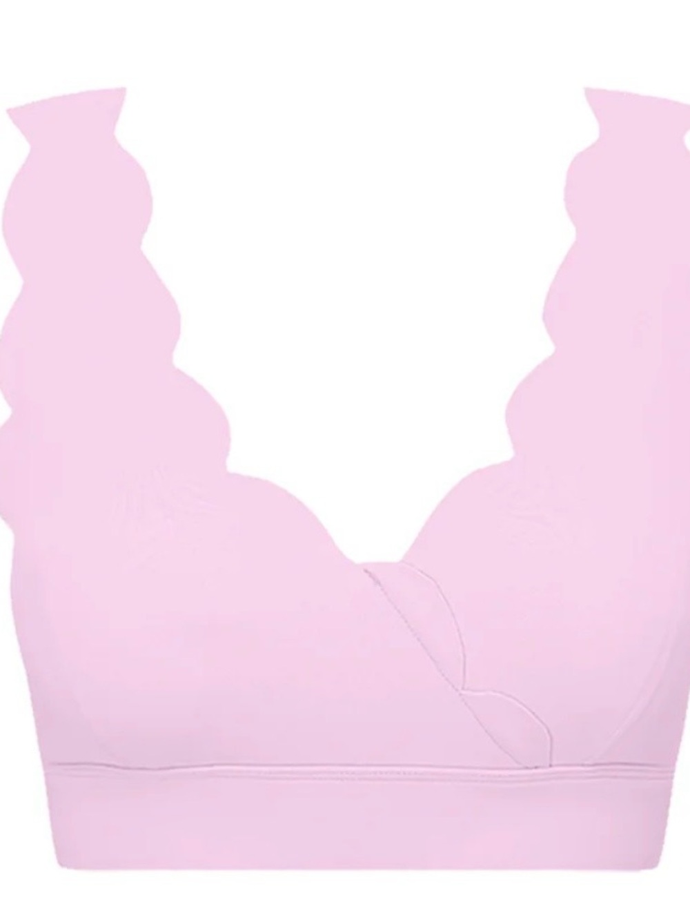 Scallop Trim Pink One-Piece Bodysuit - Picture 14 of 14